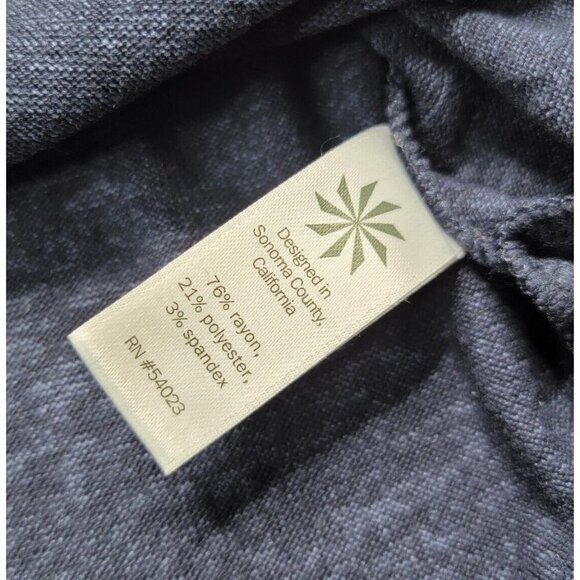 Athleta Luxe Pose Thumb Hole Marled Navy Blue Tunic Top Size XXS - Picture 13 of 14